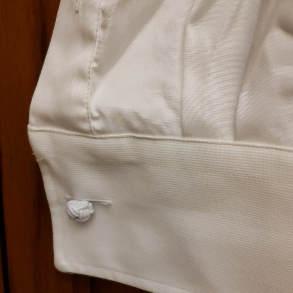 Gitman Gold Pinpoint Collar Dress Shirt SZ 18 34 - Picture 2 of 8